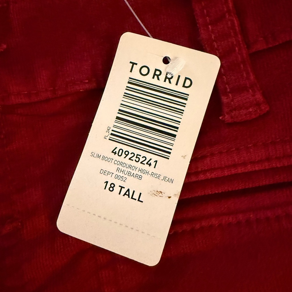 Torrid Red Boot Cut Pants - Picture 5 of 5